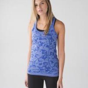 Lululemon Blue camo Swiftly tech tank
